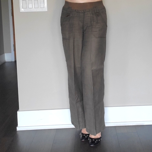 Esprit Straight-leg Linen Pants - Picture 3 of 11